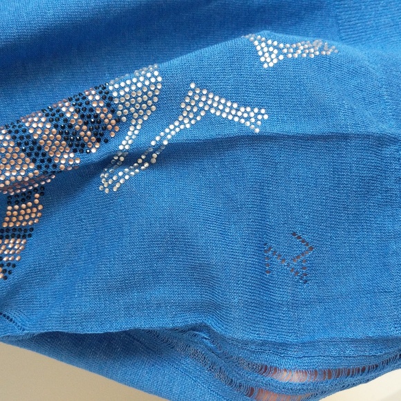 CLEARANCE!!! Zadig & Vol Rhinestone Skull Embellished Linen Short Sleeve Shirt - Picture 6 of 15